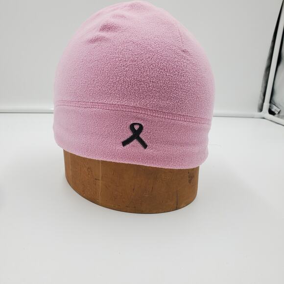 Under Armour Pink Breast Cancer Awareness Skull Cap Snow Ski Beanie, PRE-OWNED - Picture 1 of 6